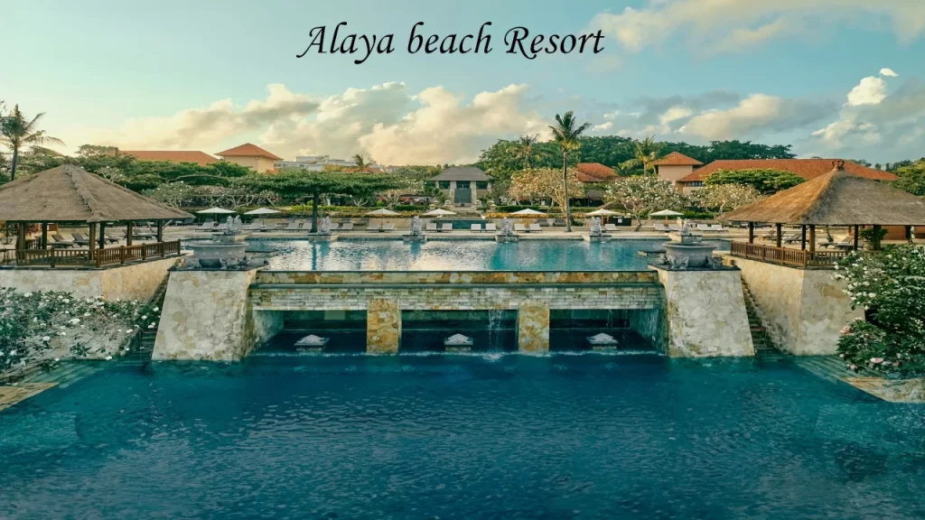Alaya Beach Resort luxury pool and tropical landscape in Bali, one of the best Places to visit in Bali for destination weddings