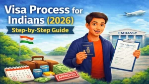 Step by step visa process guide for Indian citizens covering applications, approvals, passports, and embassy procedures.