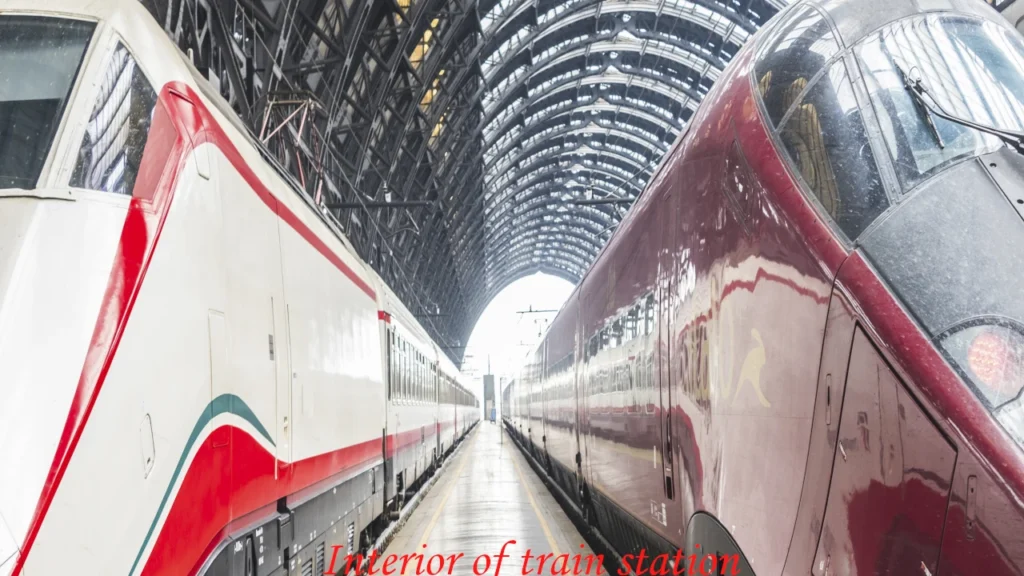 Modern high speed trains at a terminal station platform, representing efficient rail travel on a 7 days tour in Japan.