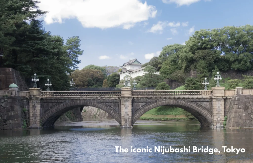 iconic nijubashi bridge tokyo tourist places