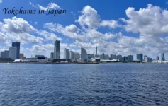 The modern skyline and waterfront of Minato Mirai in Yokohama, one of the top places to visit in Japan on a 7-day itinerary.