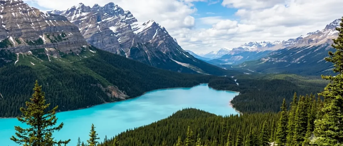 Banff National Park travel guide scenic turquoise lake and mountain landscape