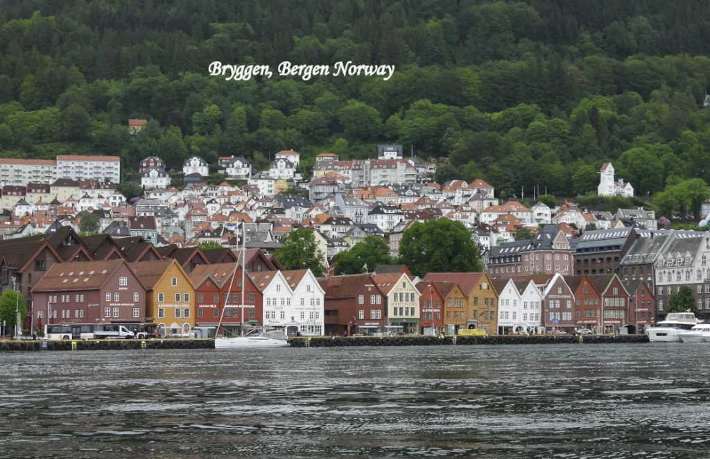 Bryggen historic waterfront in Bergen, Norway