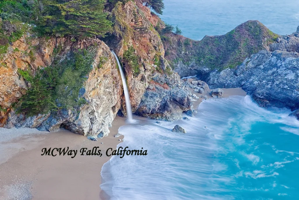 California Tourist Places 2026 – McWay Falls in Big Sur, California