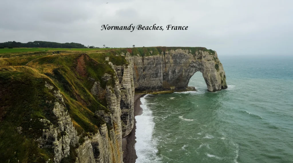 Normandy beaches France – historic D-Day landing coastline