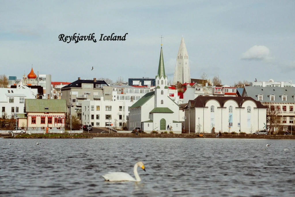 Iceland Travel Guide 2026 Reykjavik Iceland city skyline with Hallgrimskirkja church and waterfront